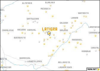 map of La Tigra