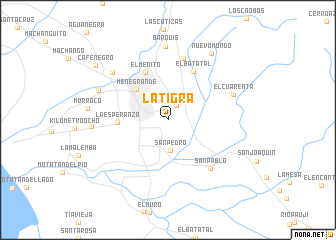 map of La Tigra