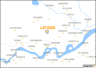 map of La Tigra