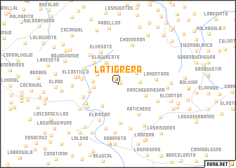 map of La Tigrera