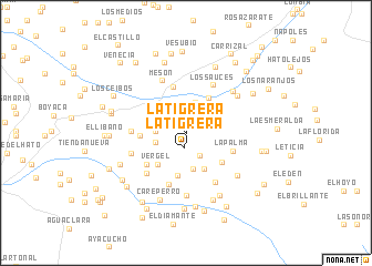 map of La Tigrera