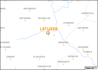map of La Tijera