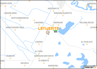 map of La Tijerita