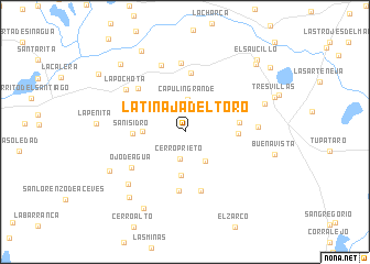 map of La Tinaja del Toro