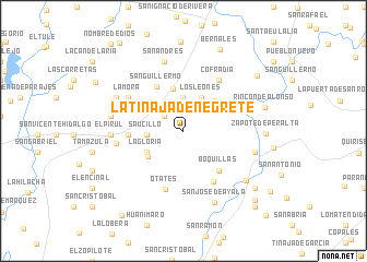 map of La Tinaja de Negrete