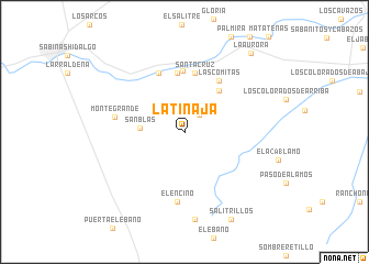 map of La Tinaja