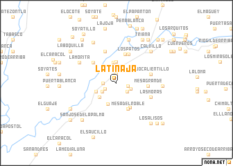 map of La Tinaja