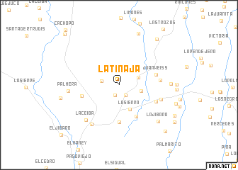 map of La Tinaja