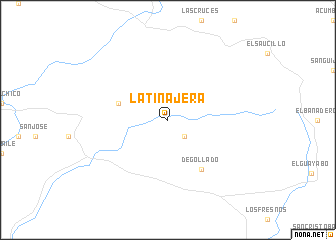 map of La Tinajera