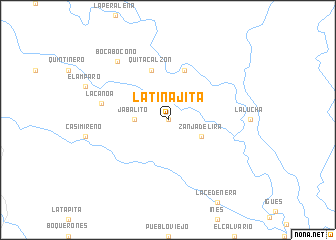 map of La Tinajita