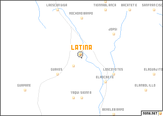 map of Latina