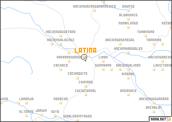 map of La Tina