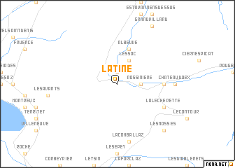 map of La Tine