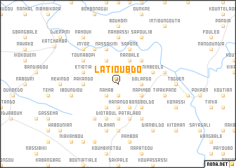 map of Latioubdo