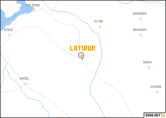 map of Latipur