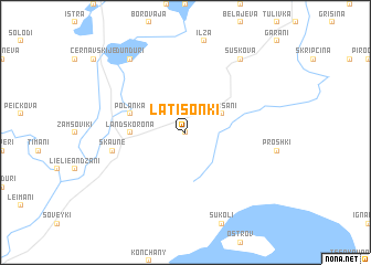 map of Latišonki