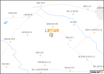 map of Latium