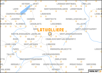 map of La Tivollière