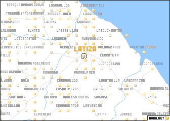 map of La Tiza