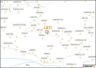 map of Läti