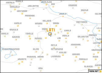 map of Läti