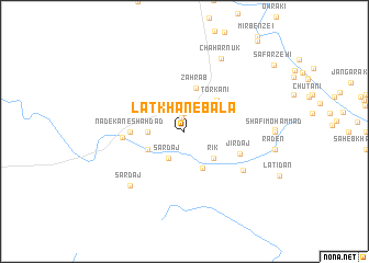 map of Lātkhān-e Bālā