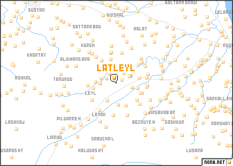 map of Lāt Leyl