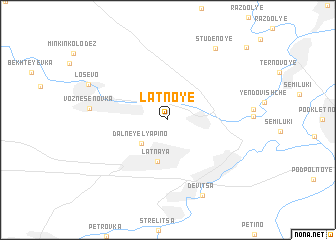 map of Latnoye