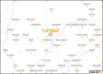 map of La Todin