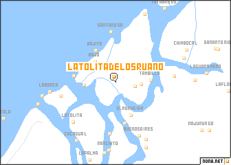 map of La Tolita de los Ruano