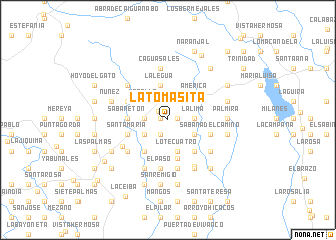 map of La Tomasita