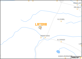 map of La Toma