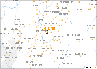 map of La Toma