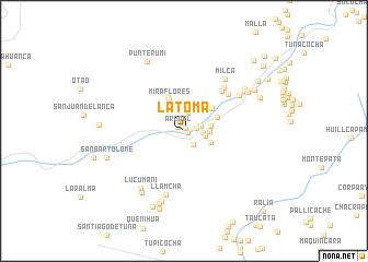 map of La Toma