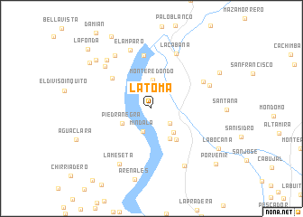 map of La Toma