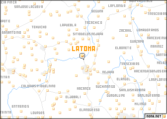 map of La Toma