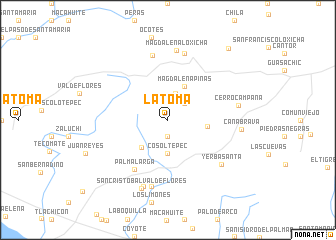 map of La Toma