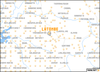 map of La Tombe