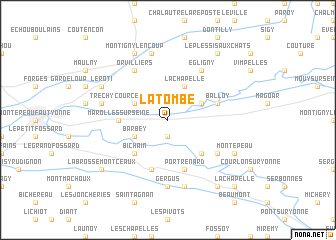 map of La Tombe