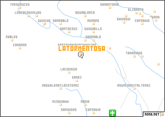 map of La Tormentosa