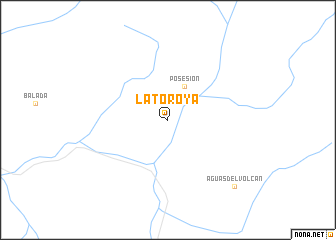 map of La Toroya