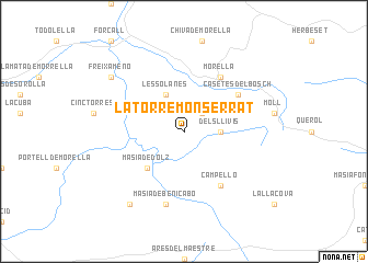 map of La Torre Monserrat