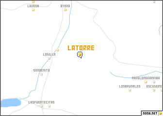 map of La Torre