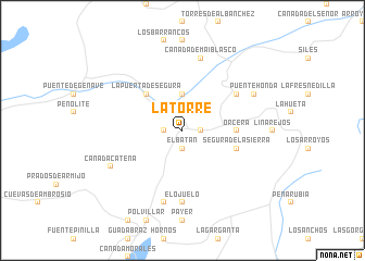 map of La Torre