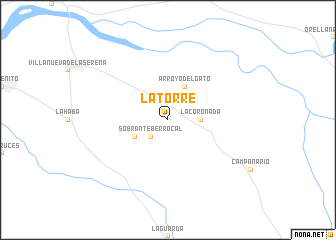 map of La Torre