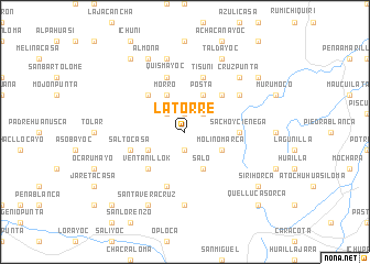 map of La Torre