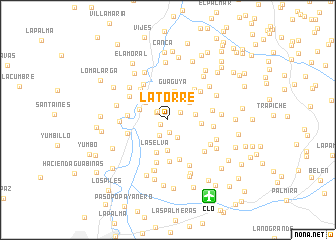 map of La Torre