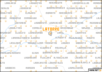 map of La Torre