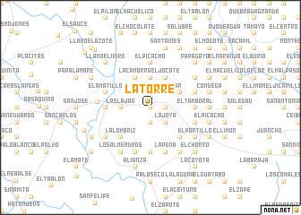 map of La Torre