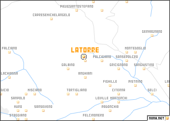 map of La Torre